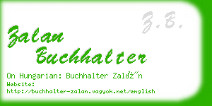 zalan buchhalter business card